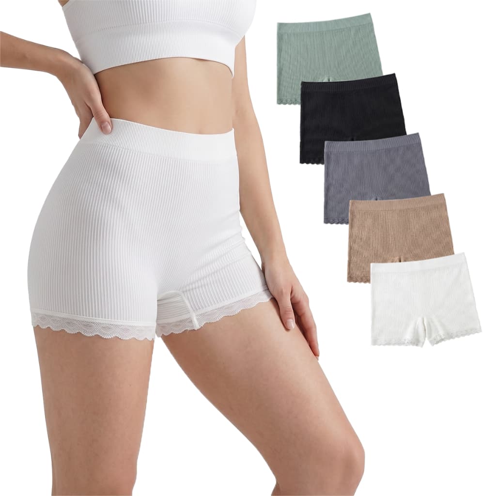 Kit 4 unidades short calcinha de algodão elástico amplo se adapta ao crescimento da barriga de grávida