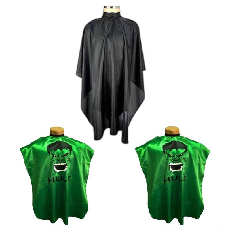 Kit 2 Capas Infantis 1 Adulta 1,40 Cetim Barbearias Shop