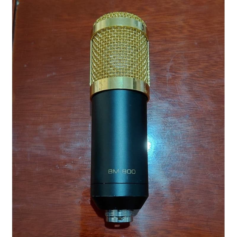 Microfone Condensador BM-800 – Apenas o Microfone – Funcionando