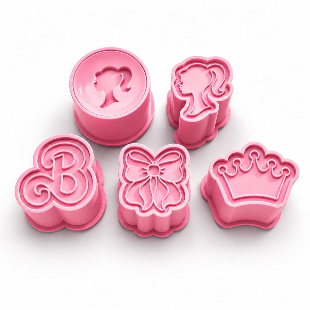 Modelador e Ejetor Boneca Fashion Para Modelar Massas, Doces e Brigadeiros Boneca Brinquedo Fashion 1 Peça Confeitaria