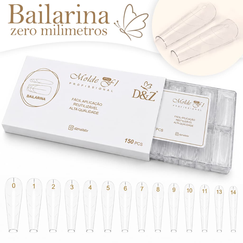 Molde F1 D&Z 0mm Bailarina – 0 Milímetros 150 Peças Formato Natural LANÇAMENTO