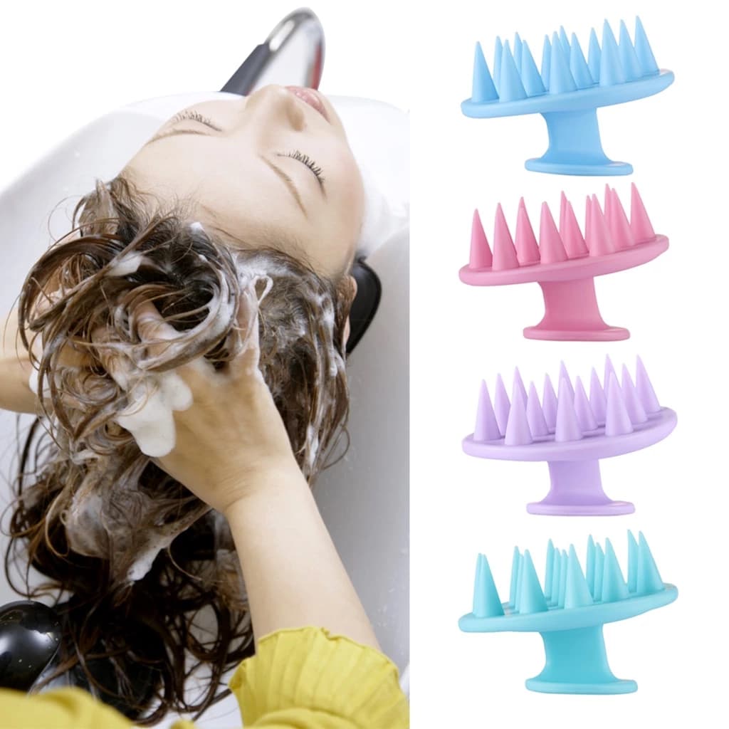 ANA1108 Macio para Escova Massageadora Silicone Para Couro Cabeludo Lavagem Capilar