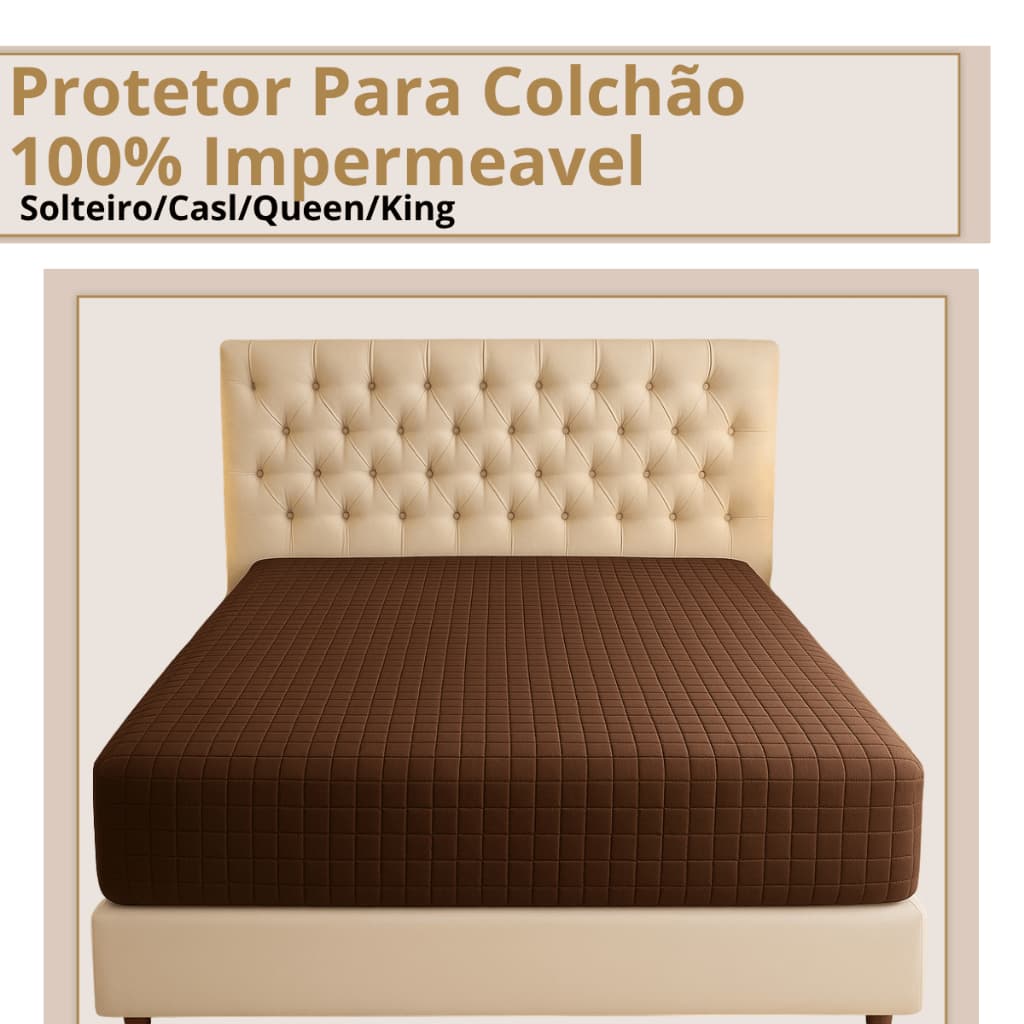 Protetor Para Colchão 100% Impermeavel com Elastico em Toda Volta