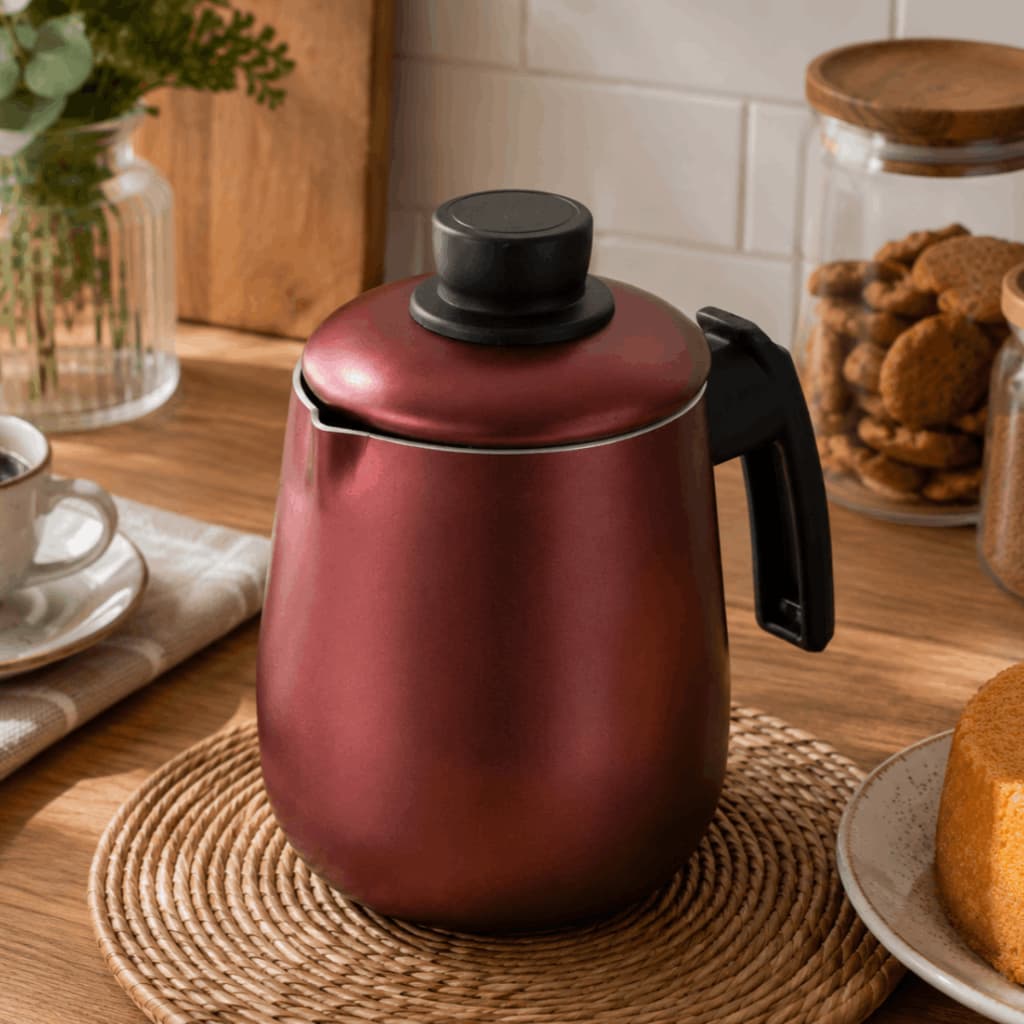 Bule Alumínio Antiaderente Café Com tampa Vermelho Ipanema 1,3 Litros