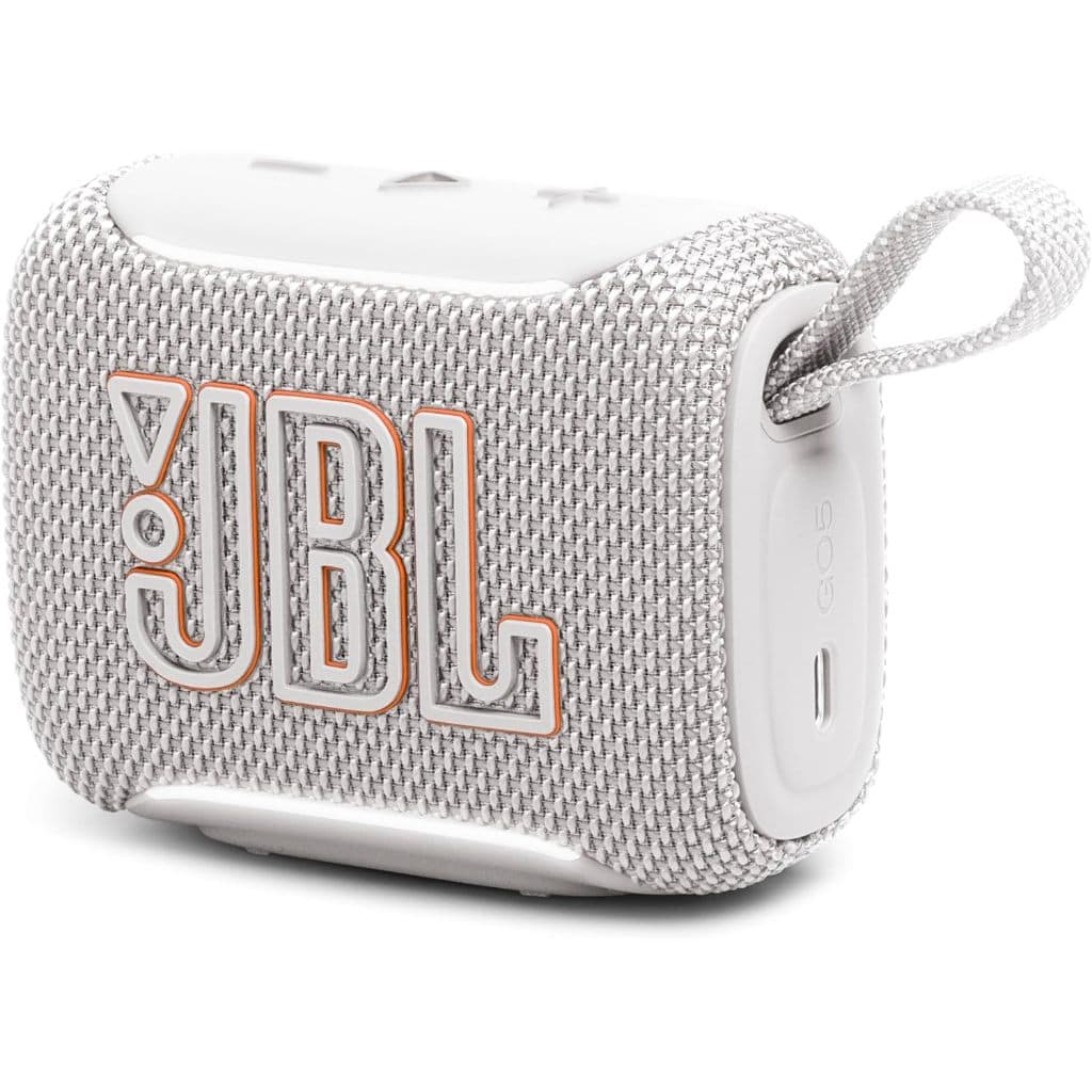 Caixa de Som Portátil JBL GO 5 Branco Original Bluetooth À Prova D'água Iluminação e Auracast