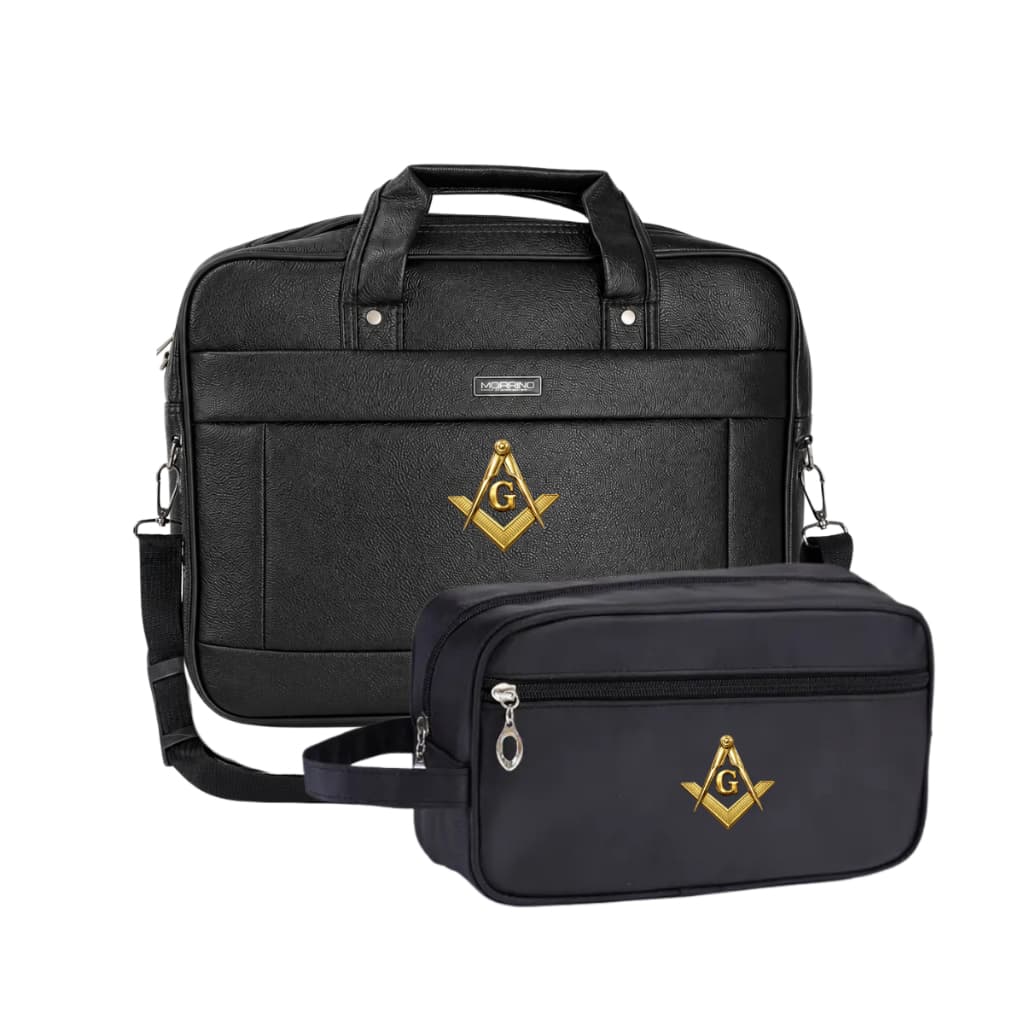 Kit 2 Bolsas Pasta Maleta Maçonaria Maçom Paramentos Premium