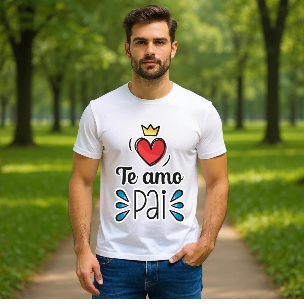 Bella Gis Camiseta Personalizada Feliz Dia dos Pais Presente Pai Meu Héroi Paizão Papai