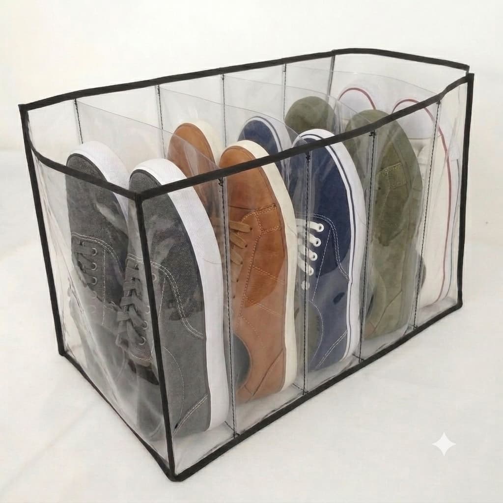 Kit 3 Sapateiras Colmeia Vertical PVC Reforçado Organizadora 5 Nichos para Sapatos e Tênis