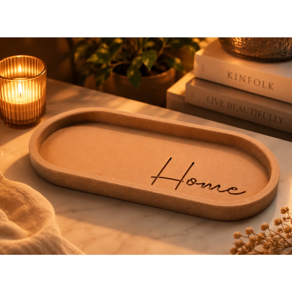 Bandeja Decorativa Home Organizadora para | Banheiro Lavabo | Sala Quarto