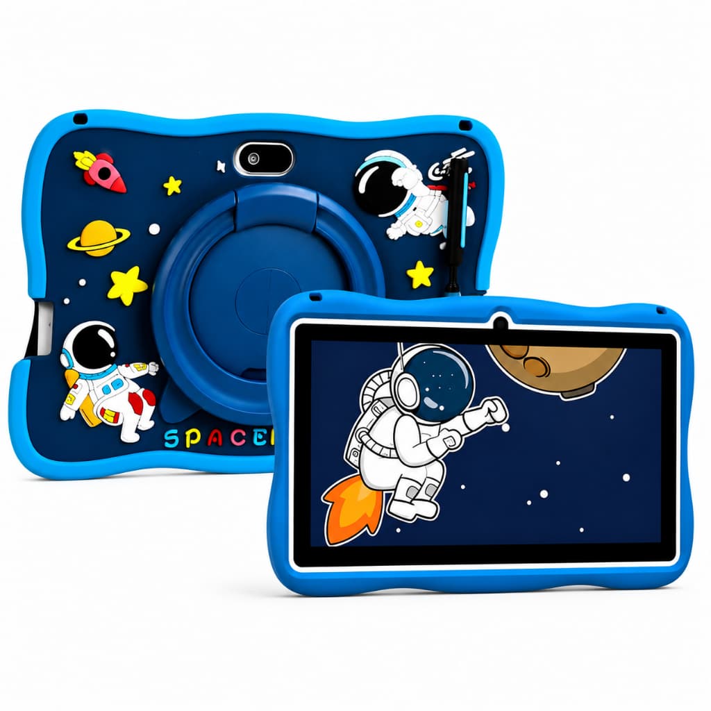 Tablet Infantil 7 Polegadas Android 14 6GB RAM 128GB Wi-Fi Controle Parental Tela 7" Educativo Jogos Estudos Crianças