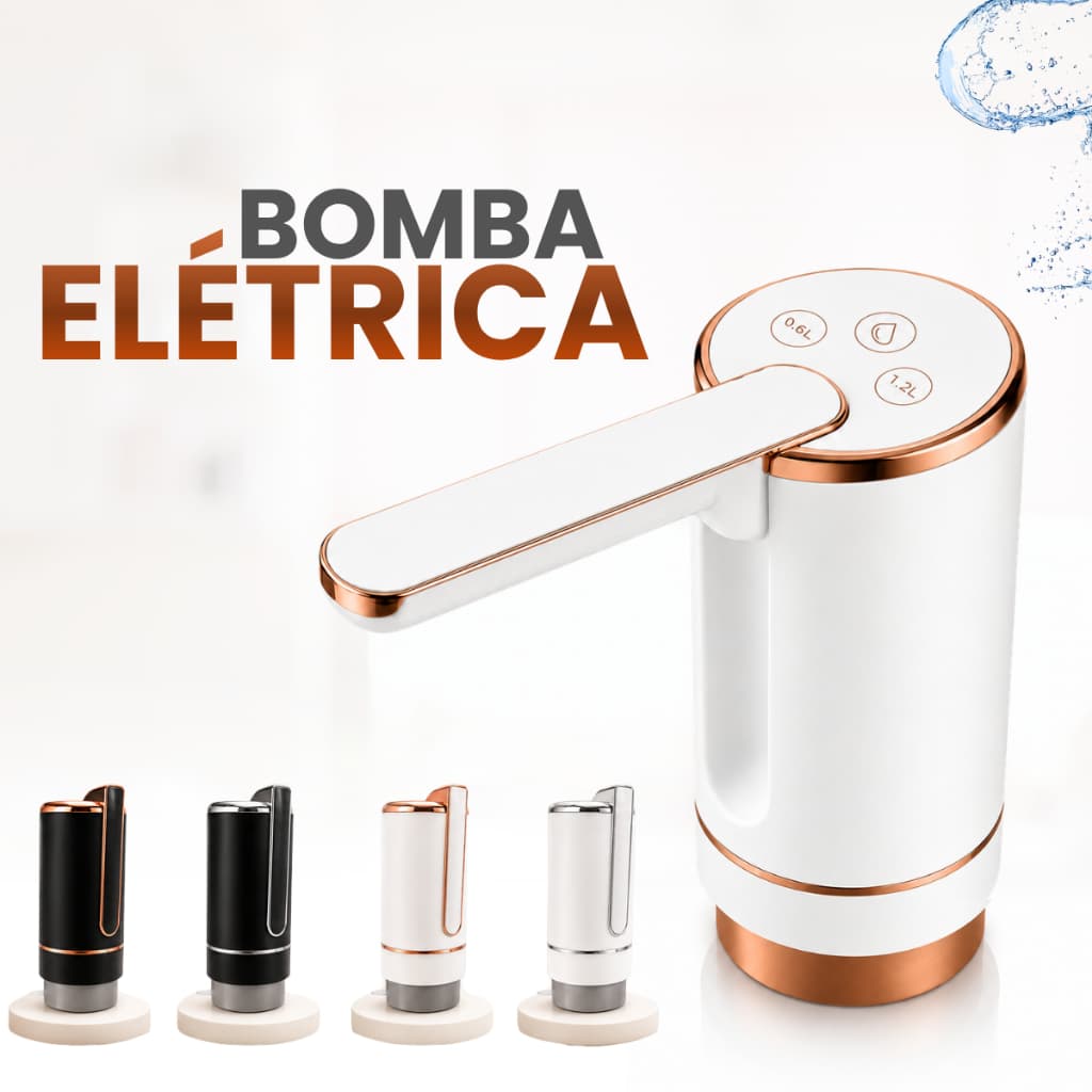 Bomba de Água para Galão Elétrica Universal | Dispenser Sem Fio e Recarregável USB