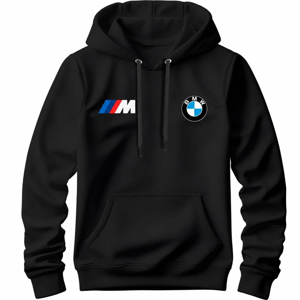 Moletom Canguru BMW Premium Estampado Capuz Bolso Unissex Blusa de Frio Masculina