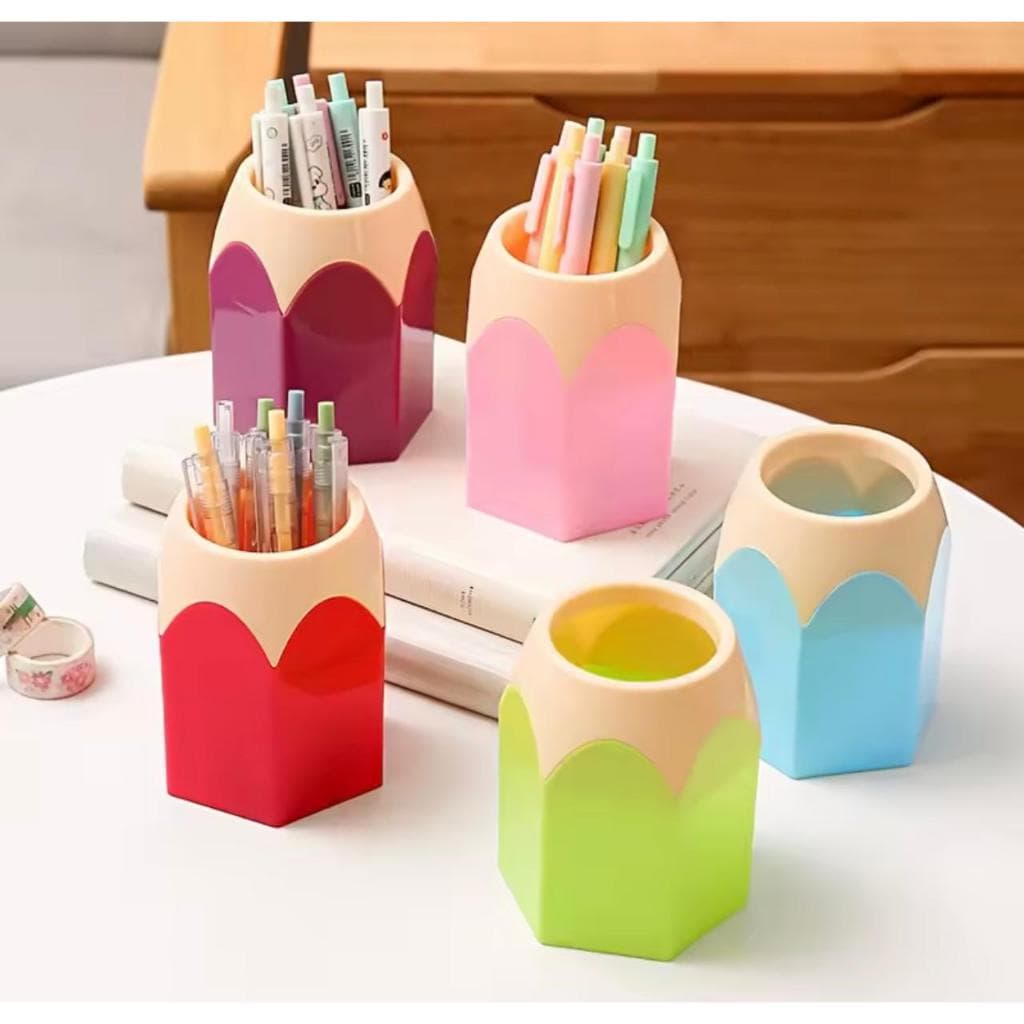 Porta Lápis Organizador de Mesa Porta Canetas Porta Pincéis de Maquiagem Suporte para Material Escolar Decoração
