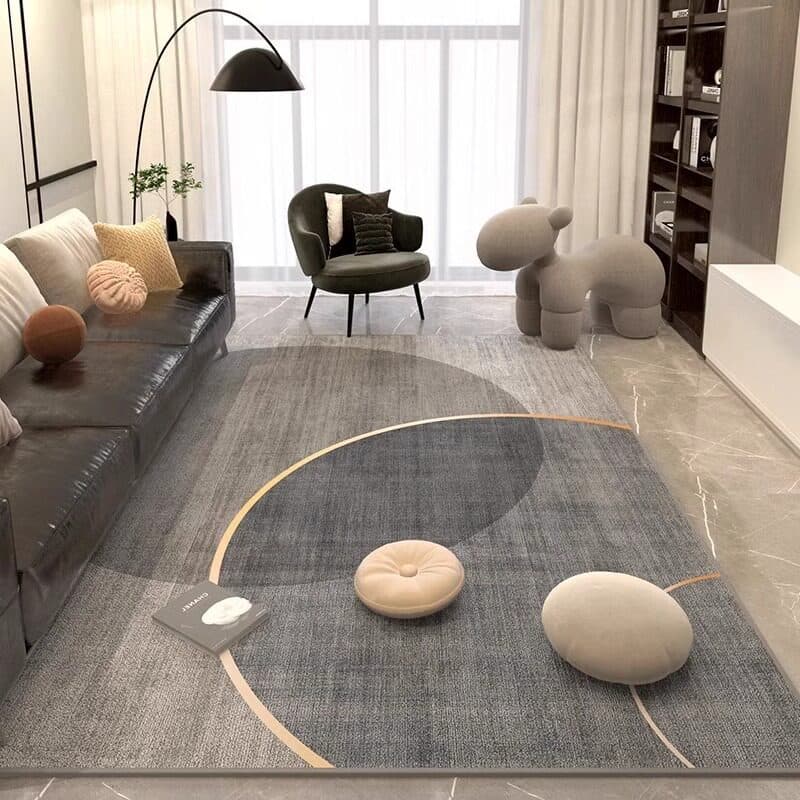 Ofeel Tapete Moderno Sala Quarto Premium Impermeável Antiderrapante Macio Fácil Limpar Decoração Casa