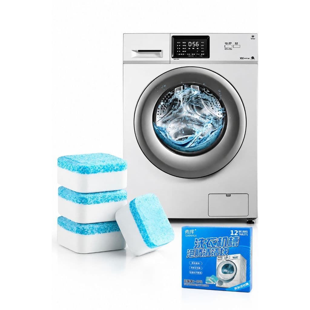 Pastilha Limpeza Tablete Máquina Lavar Roupa Louça Kit 12 Unidades