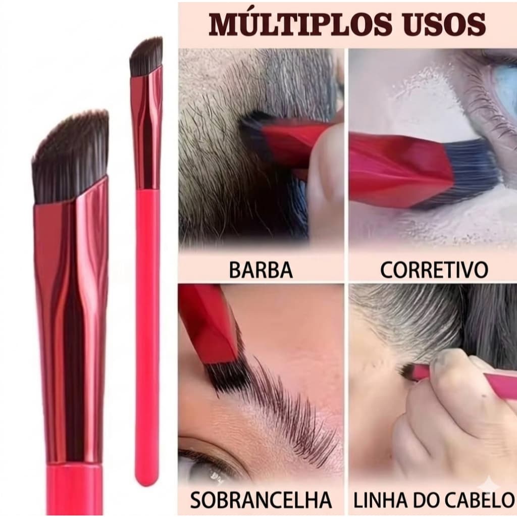 Pincel Multifuncional para Sobrancelhas  Pincel Biônico ou pincel para sobrancelha selvagem