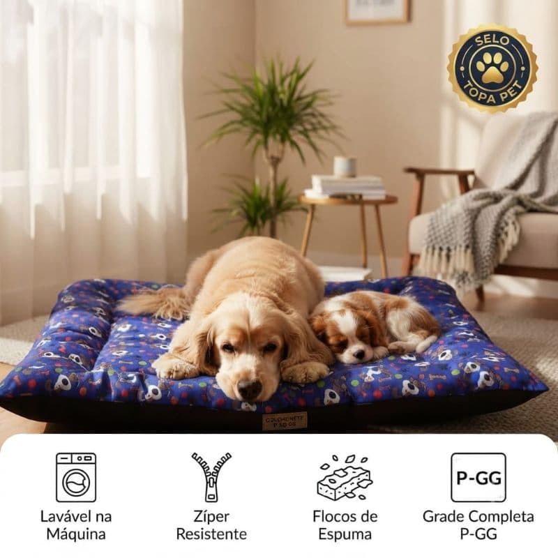 Cama Pet  Para Cães e Gatos Colchonete  Pet  Com Zíper Lavável Resistente  do P aoGG