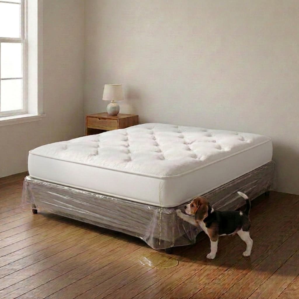 Saia para cama Box PVC Cristal impermeável