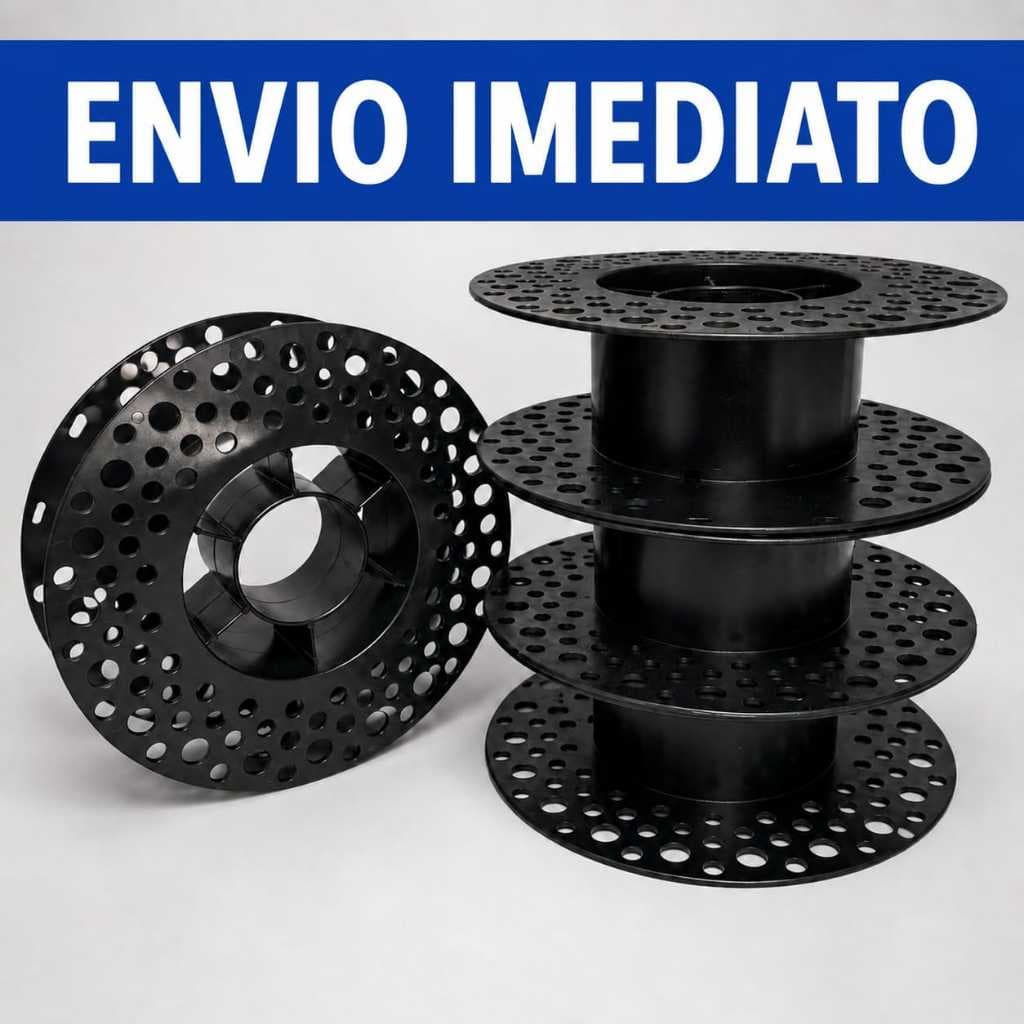 Carretel Bobina Plástica Vazia Para Enrolar Fios Cabos Cordas Linhas Filamento 3D Resistente