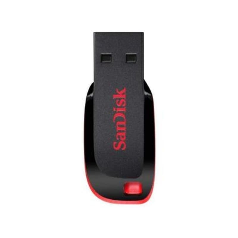 Pen Drive 8GB Sandisk Cruzer Blade PRETO/VERMELHO USB 2.0 FLASH Drive SDCZ50-128G-B35