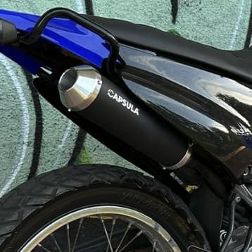 Escapamento Xtz 125 Esportivo 2002 A 2016 Ponteira Cano De Descarga Roncado Barulhento