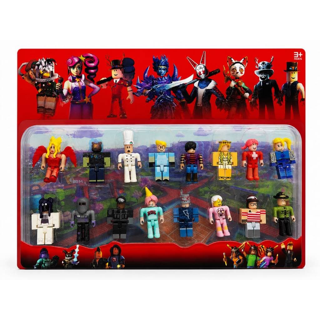 Kit 16 Bonecos Roblox Articulados Personagens Brinquedo de Ação Coleção Infantil