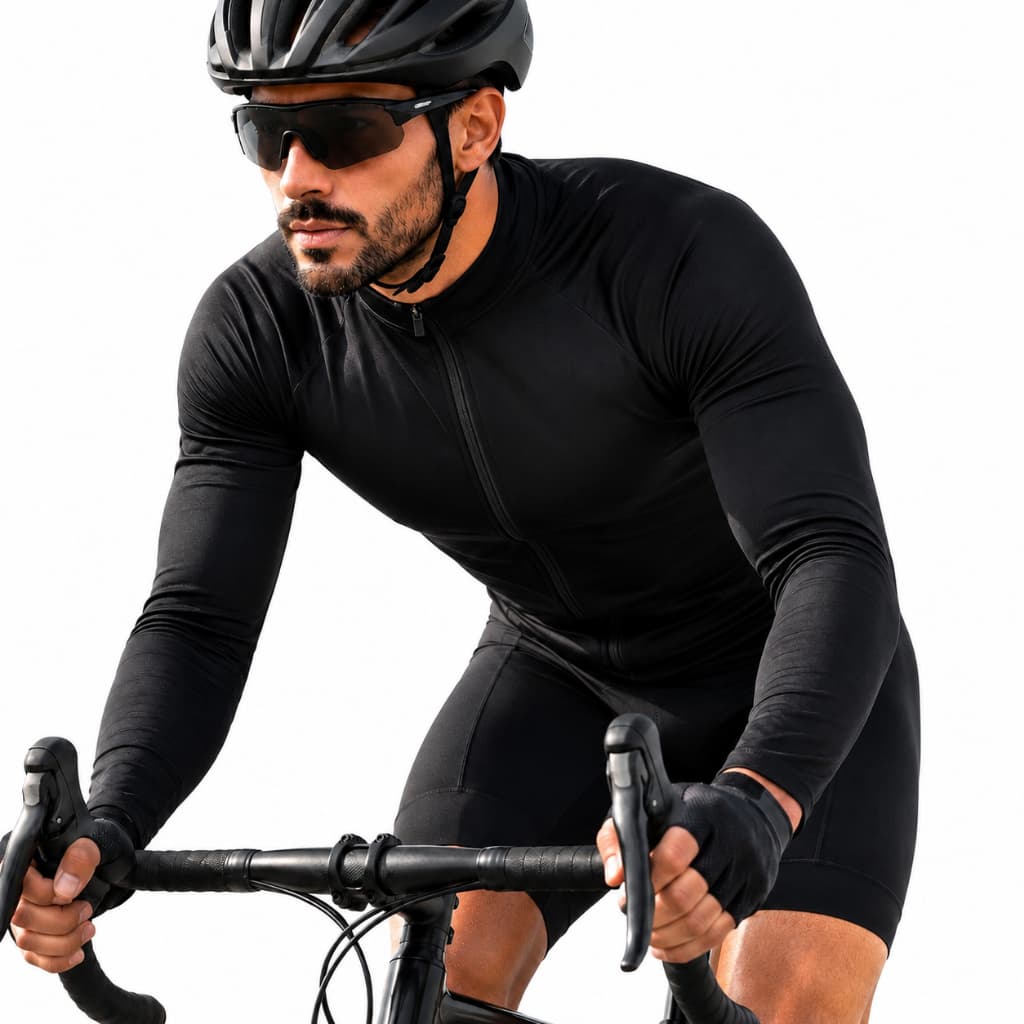 Camisa Ciclismo masculino Manga Longa Dry Fit Proteção UV 30+ MTB Bike