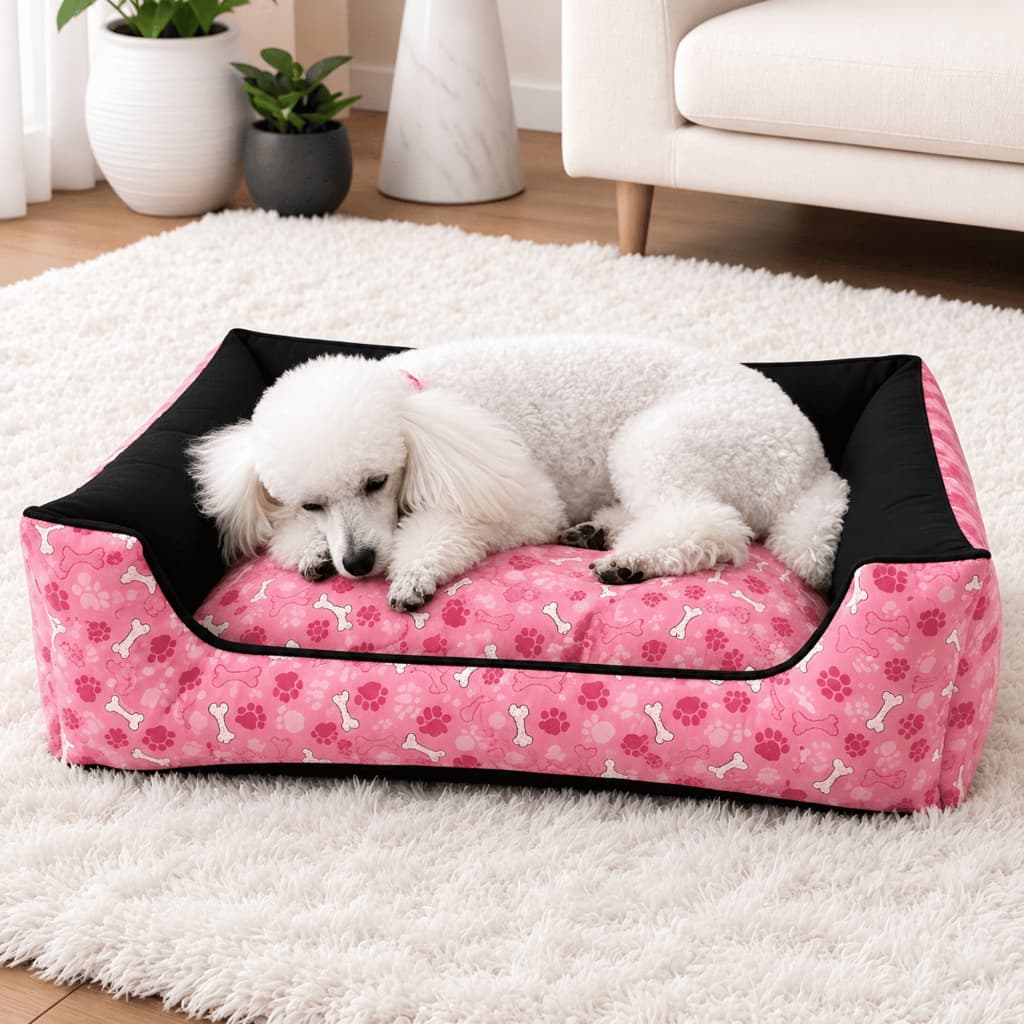 Caminha Cama Pet com Zíper Lavável Impermeável Cachorro Gato Grande Capa Removível Anti Friagem