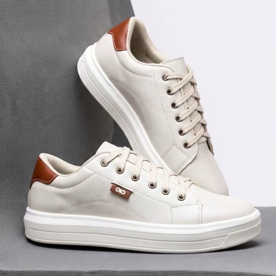 Sapatênis Masculino Social Tênis Masculino na Moda Casual Confortável Sapato Maculino Leve Duradouro