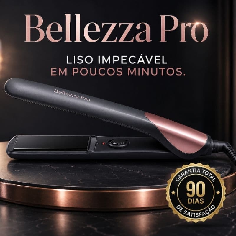 Prancha Alisadora de Cabelo Bellezza Pro 50W Bivolt Aquecimento Rápido Modelos Sortidos