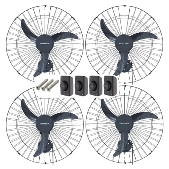 Ventilador de parede VENTISOL 4 unidades
