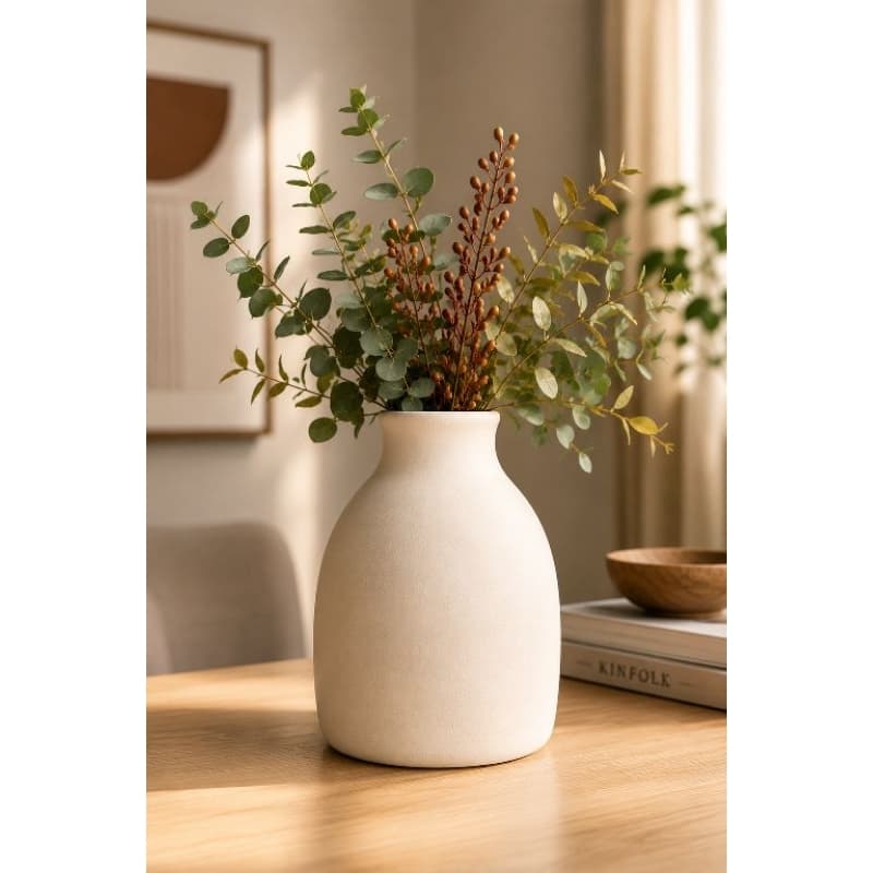 Vaso Decorativo Cerâmica Bob Premium Sala