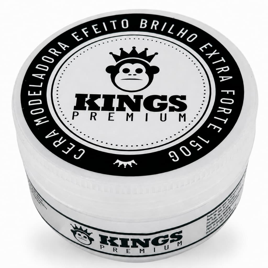 Pomada Cera Modeladora Kings – Fixação, Estilo e Acabamento Profissional