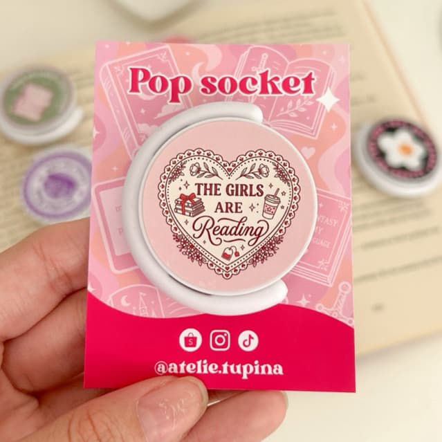 Kindle Grip Holográfico | Suporte para Kindle | Popsocket para Leiturake