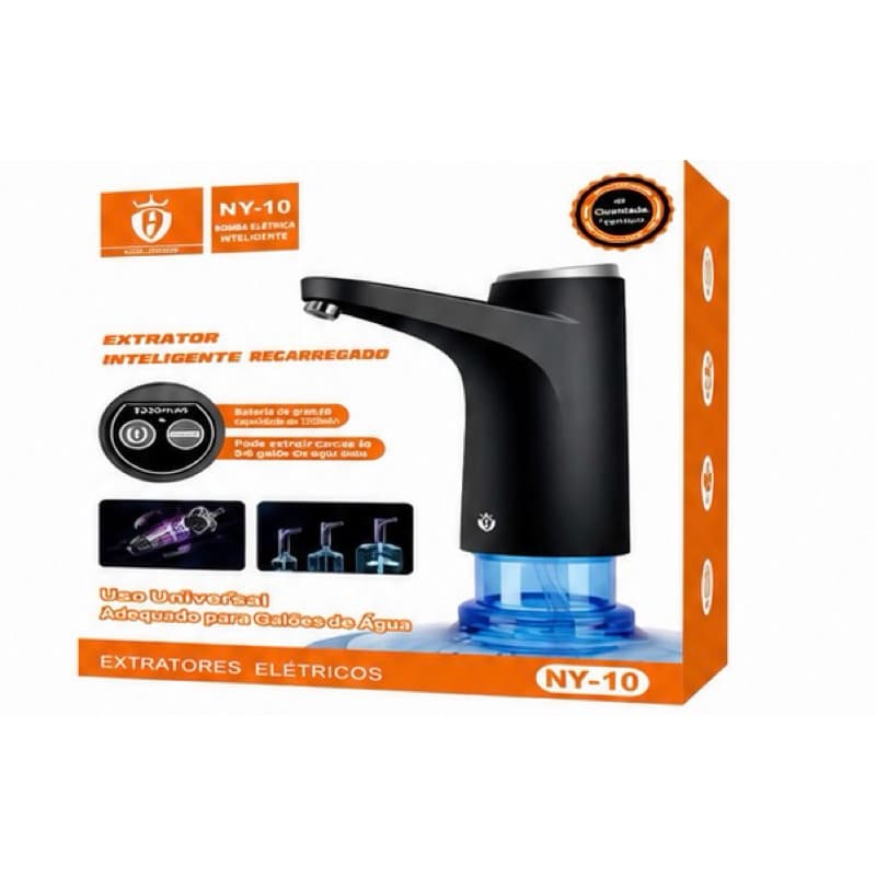Bomba de Água Elétrica USB - Preto MD03: Saída Quantitativa, Silenciosa e Portátil