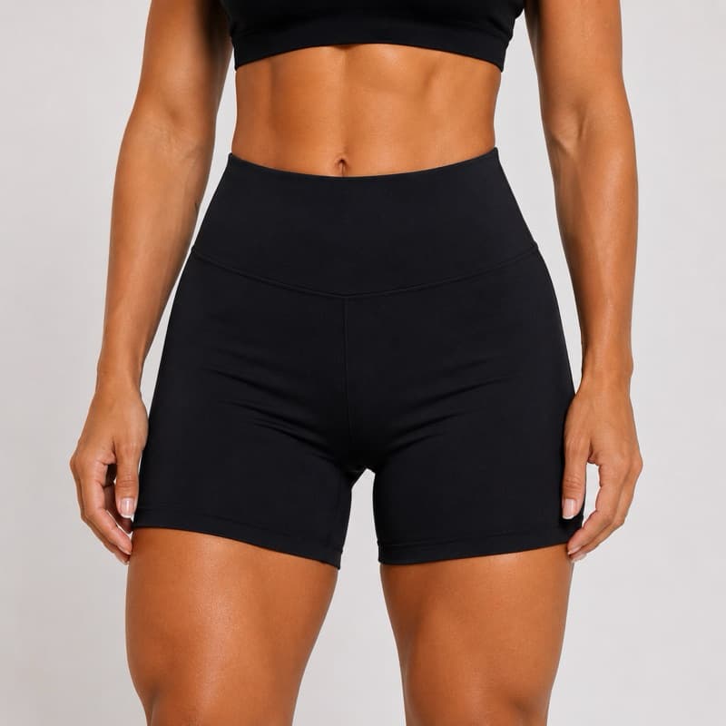 Shorts ZERO TRANSPARÊNCIA Suplex POWER Bermuda Feminina Blackout Cintura Alta Roupa Academia Ciclista Tecido Grosso