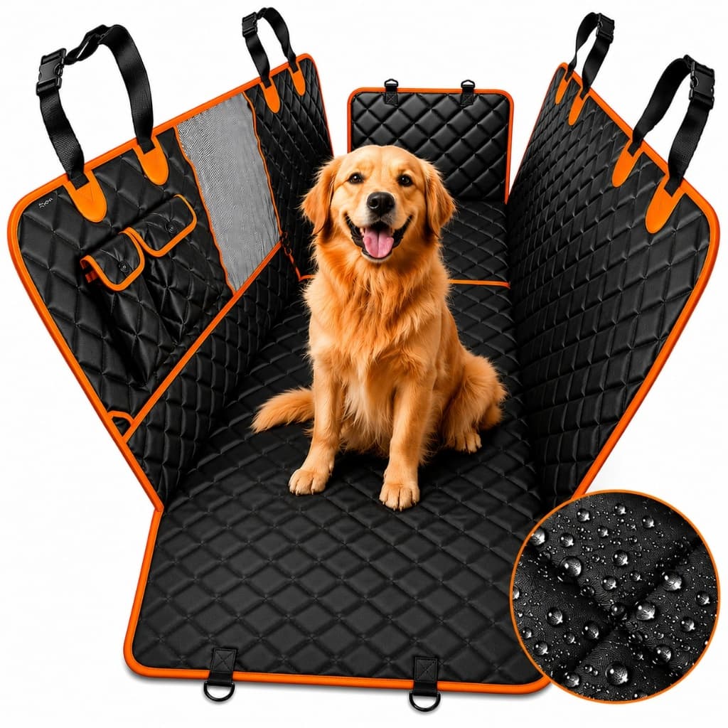 Capa Protetor Para Pet Tapete Impermeável Banco Traseiro Carro Universal Cachorro Gato Resistente Grande Cinto Premium
