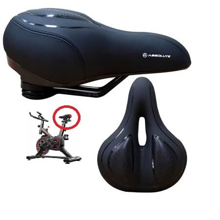 Banco Gel Confortável Bicicleta Spinning Bike Selim c Mola Absolute Vazado Super Confort Macio Bom