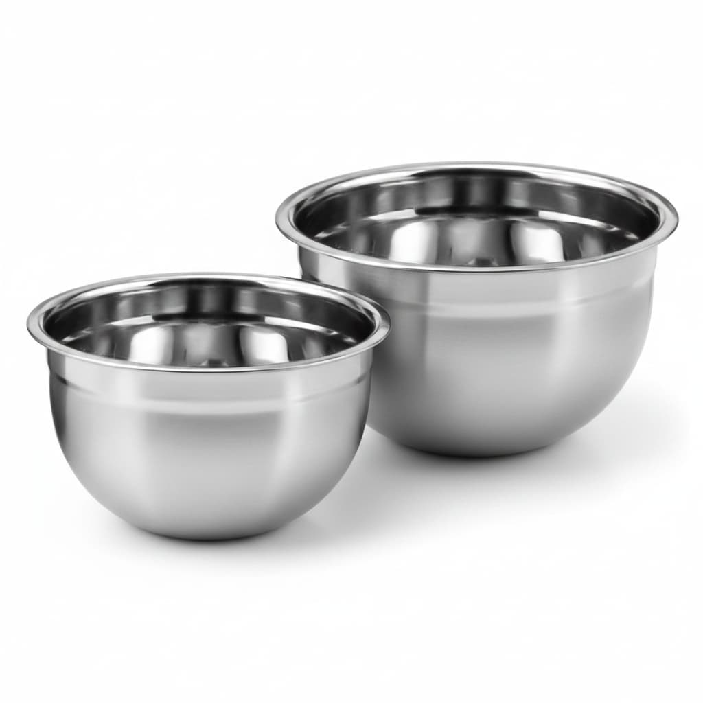 Bowl Tigela Aço Inox Saladeira Cozinha Profissional Confeitaria Recipiente Vários Tamanhos Multiuso