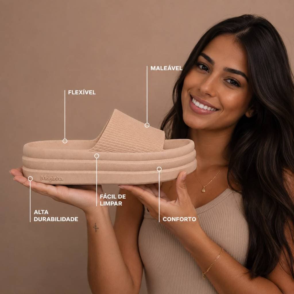 Chinelo Sandalia Plataforma Melzinha Maria Nuvem Ultra Confortavel Antiderrapante