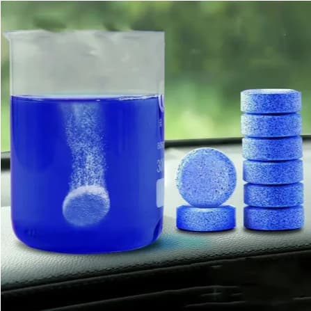 Pastilha Limpa Para-brisa Concentrada Rende Até 4L Limpeza Automotiva Remove Insetos Universal