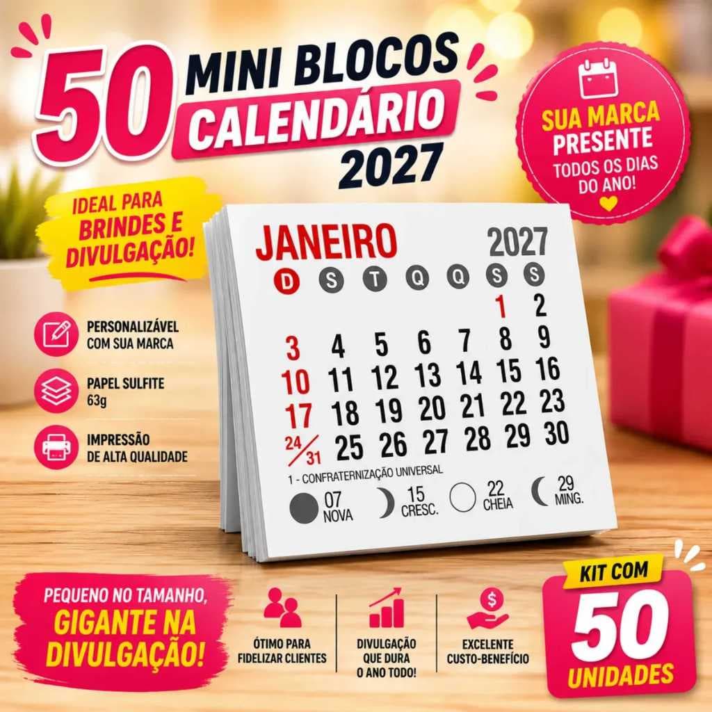Bloco Calendário 2027