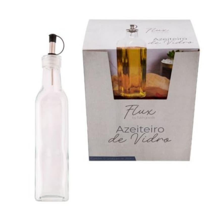 GALHETEIRO DE VIDRO COM BICO DOSADOR 250ML - FLASHGOODS - F0211