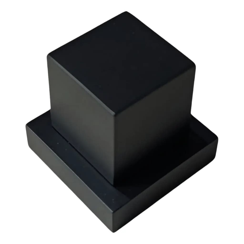 Acabamento ABS quadrado Luxo 1/2 3/4 E 1'' para chuveiro ou válvula de gaveta, padrão Deca Black