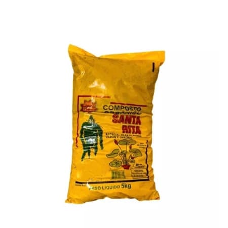 Terra Preta Preparada 5KG Adubada Ideal para Plantas, Flores, Suculentas e Hortas Substrato Orgânico