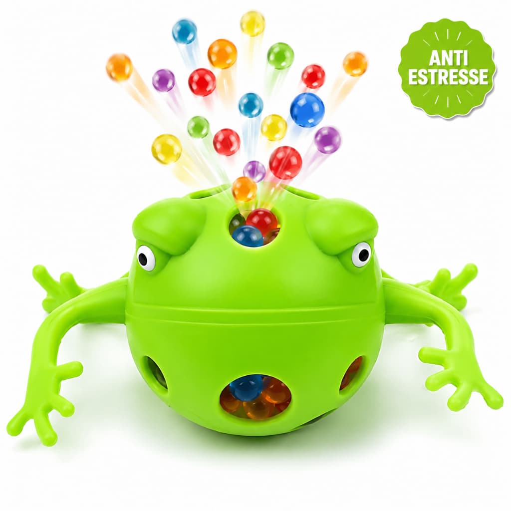 Brinquedo Anti Estresse Squishy de Apertar Sensorial Sapo ou Aranha Alívio da Ansiedade