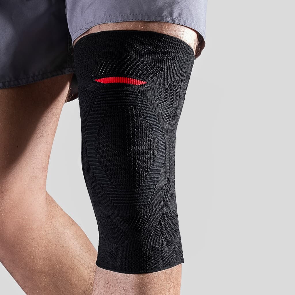 Joelheira de Compressão Esportiva Byonic Fiber FIBERKNIT Proteção Muscular Vôlei Corrida