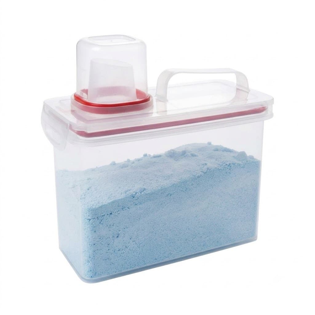 Dispenser Multiuso 1,9L com Copo Medidor  Organizador de Lavanderia-Fechamento Hermético-Qualidade Premium