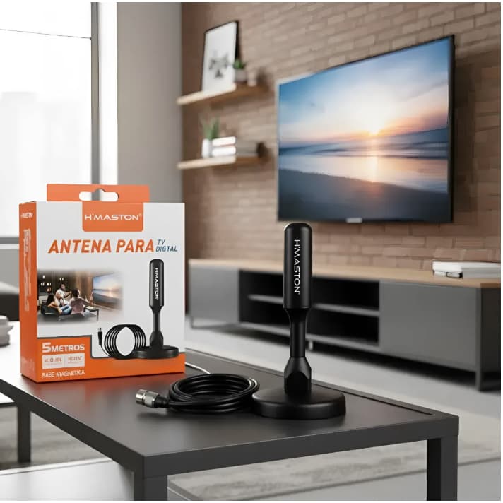 Antena Sinal Digital HD Hmaston TV Aberta Cb-12 Tv  5 Metros