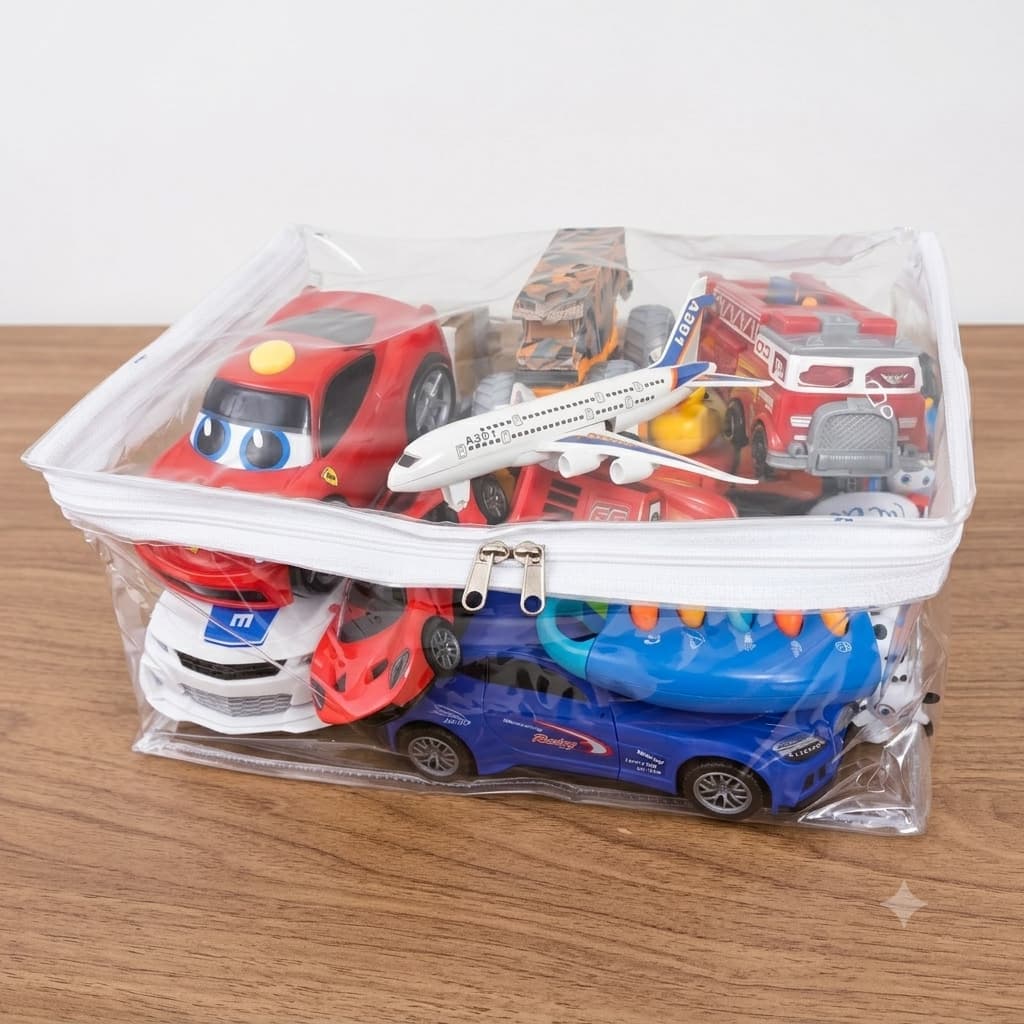 10 Sacos Organizador Multiuso Guarda Roupa Brinquedos C/zíper